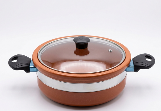 Grand Heritage Large Earthen Handi Pot for Family Meals
