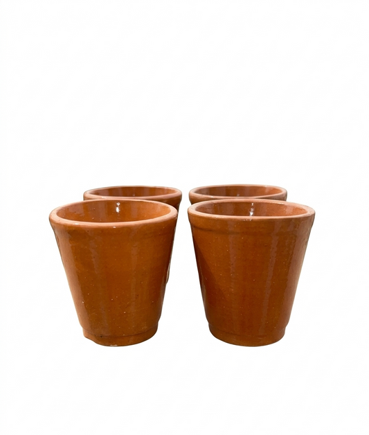 Artisan Terracotta Tea & Espresso Cups (set of 6)